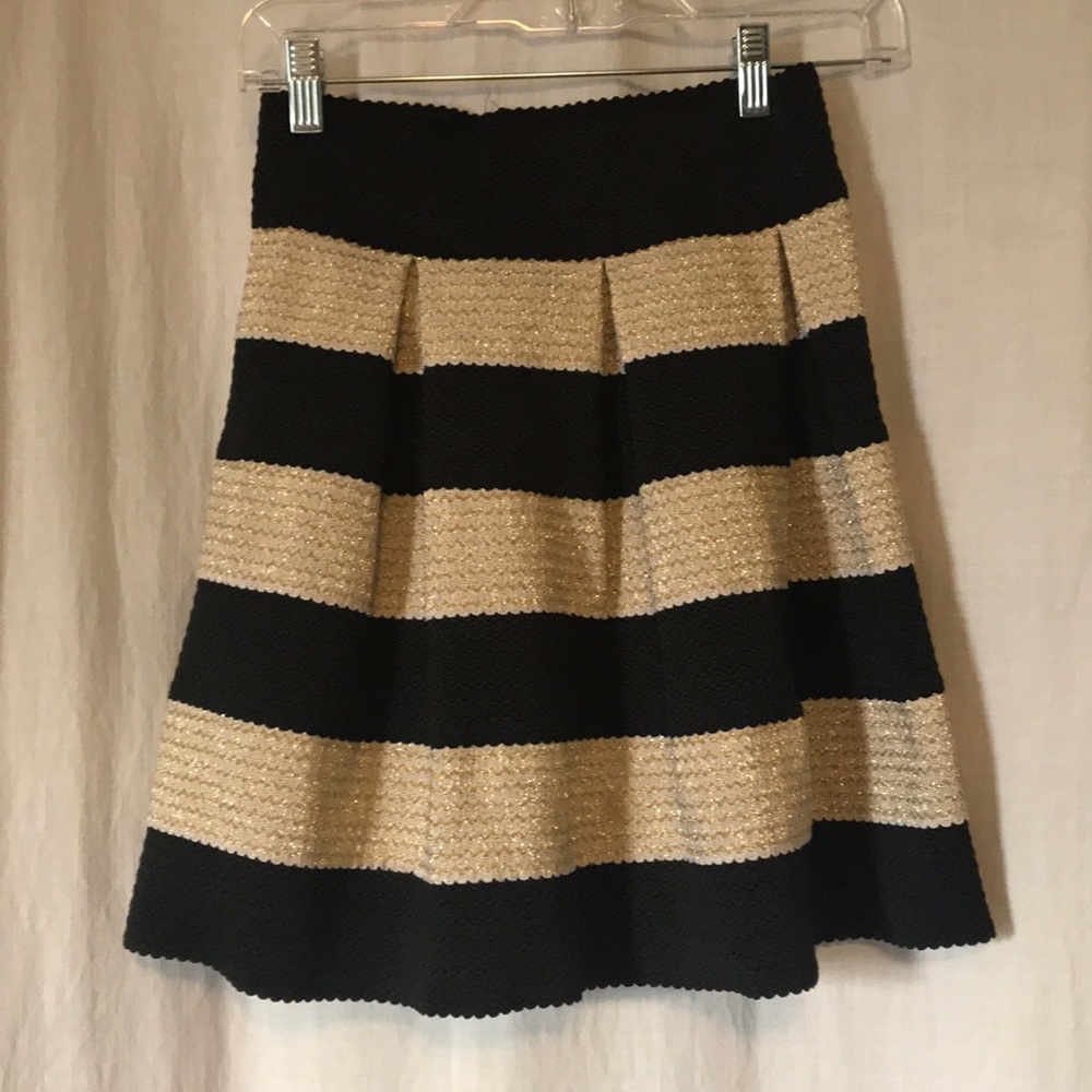 Black and Gold skater skirt